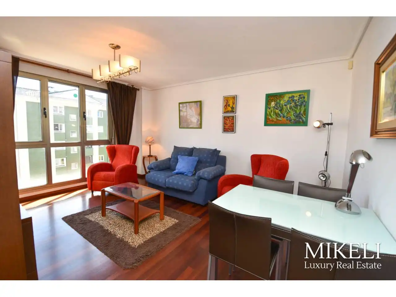 Living room of Flat for sale in Santander  with Heating, Parquet flooring and Storage room