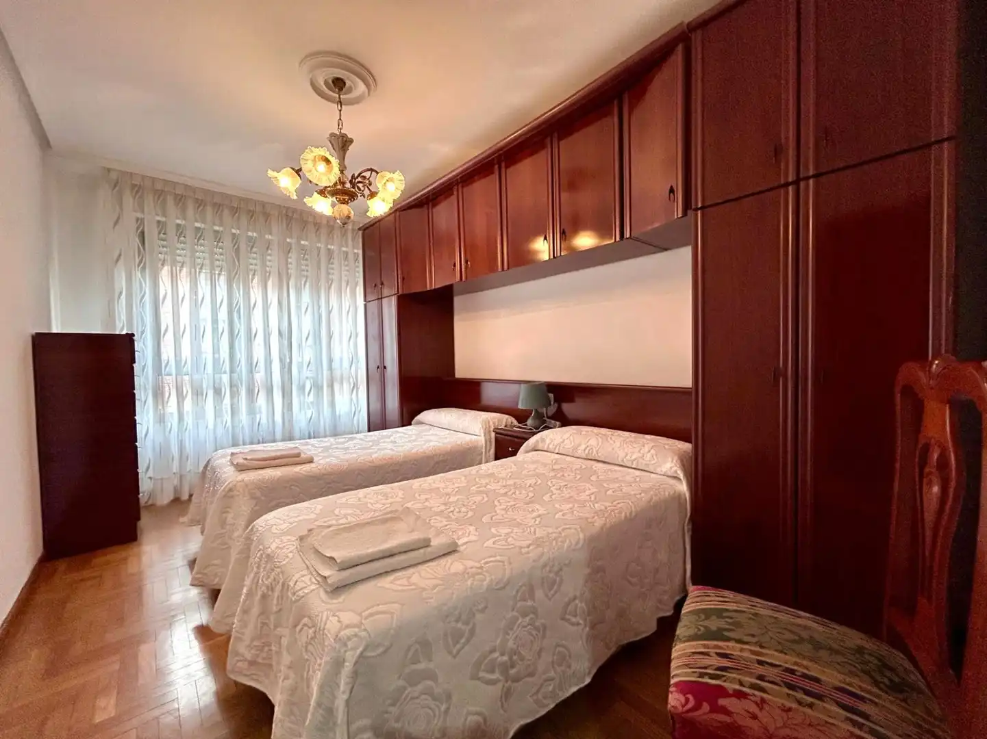 Bedroom of Flat for rent in Siero  with Heating, Parquet flooring and Terrace
