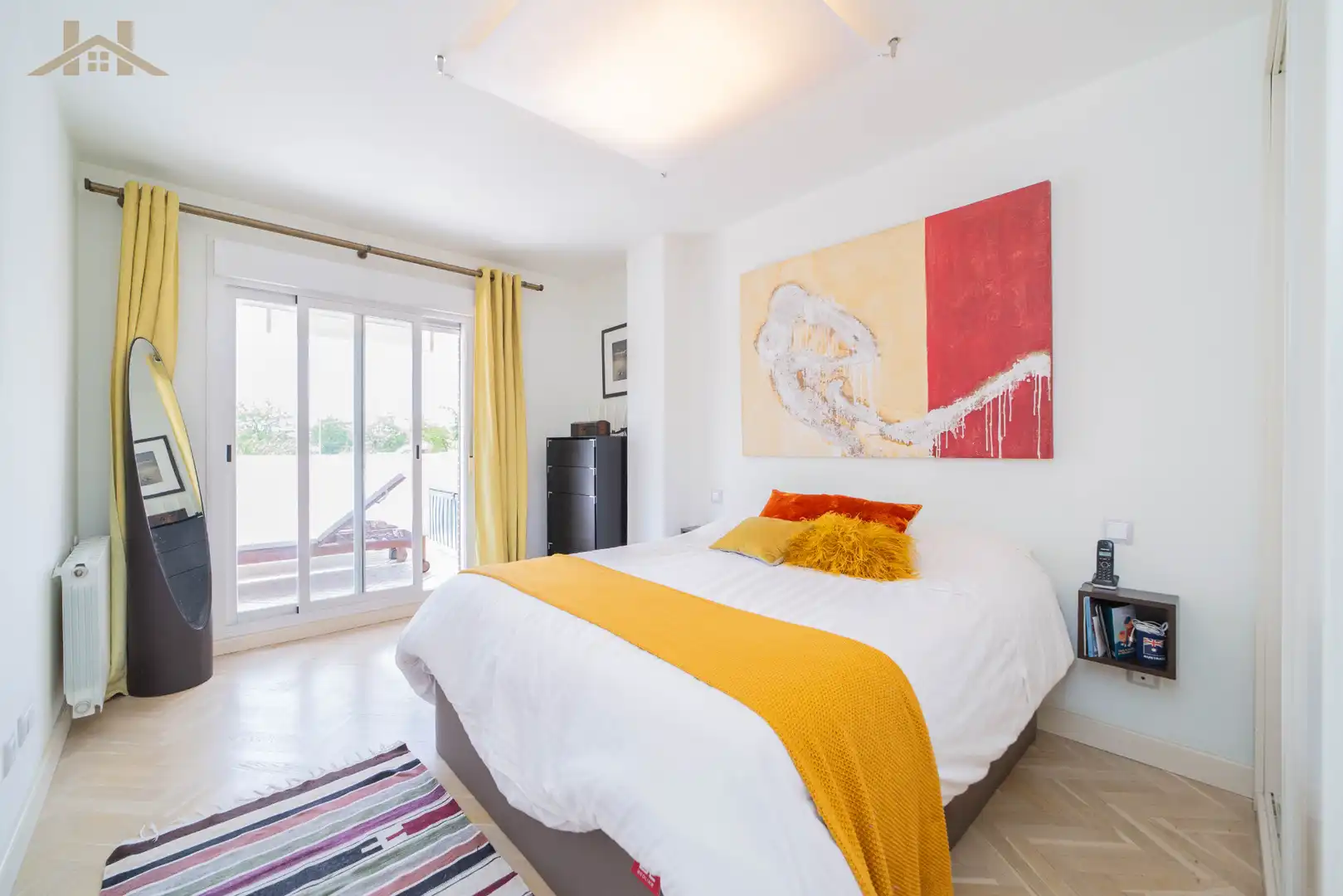 Schlafzimmer von Wohnung zum Verkauf in Boadilla del Monte mit Klimaanlage, Heizung und Terrasse