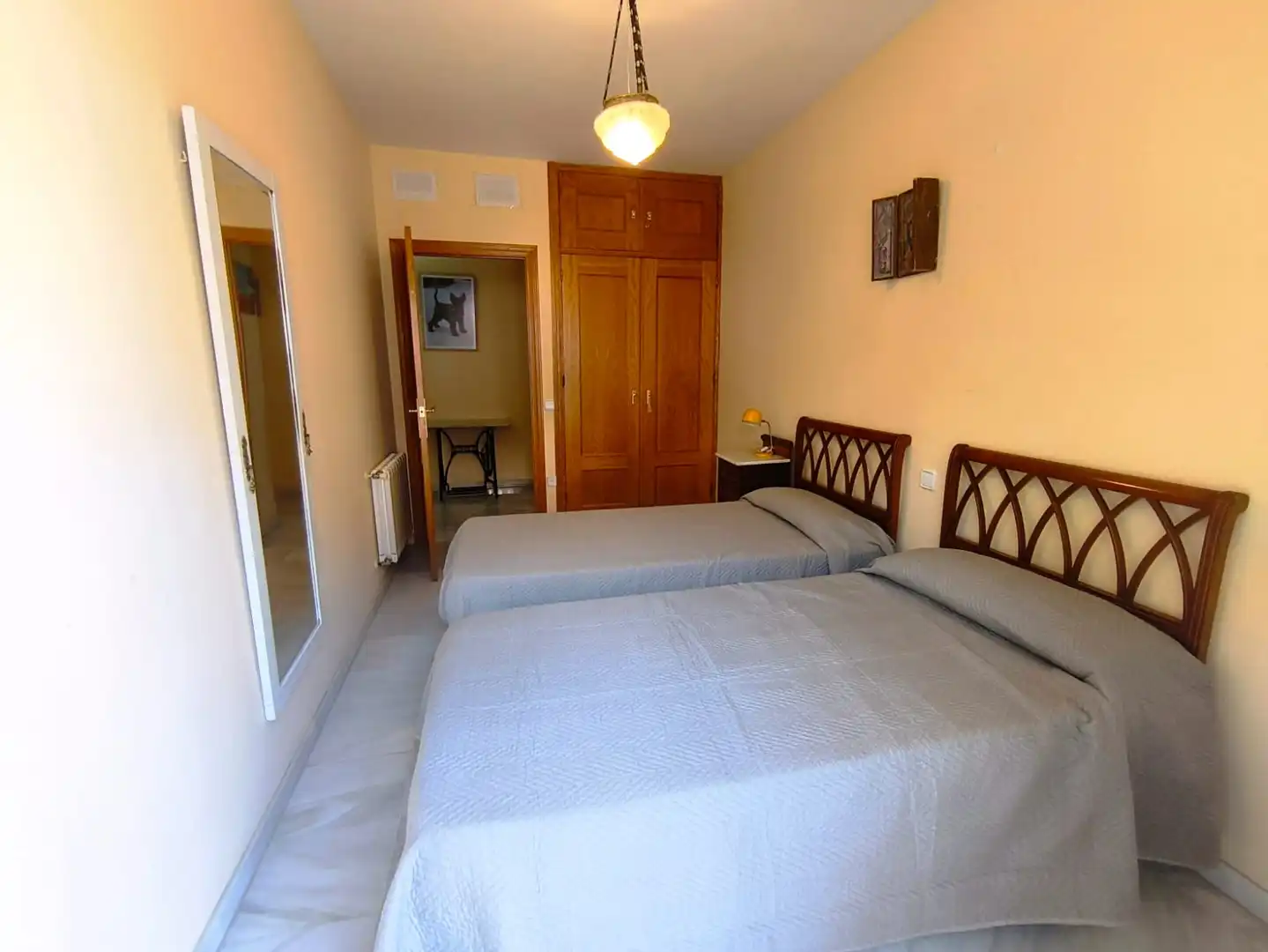 Bedroom of Apartments for rent in Badajoz  with Air Conditioner, Heating and Furnished