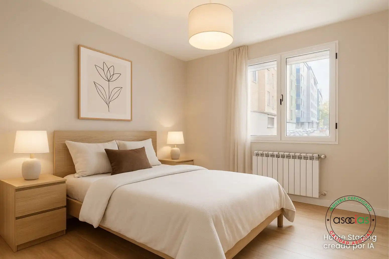 Schlafzimmer von Dachboden zum Verkauf in Gijón  mit Heizung, Parkett und Terrasse