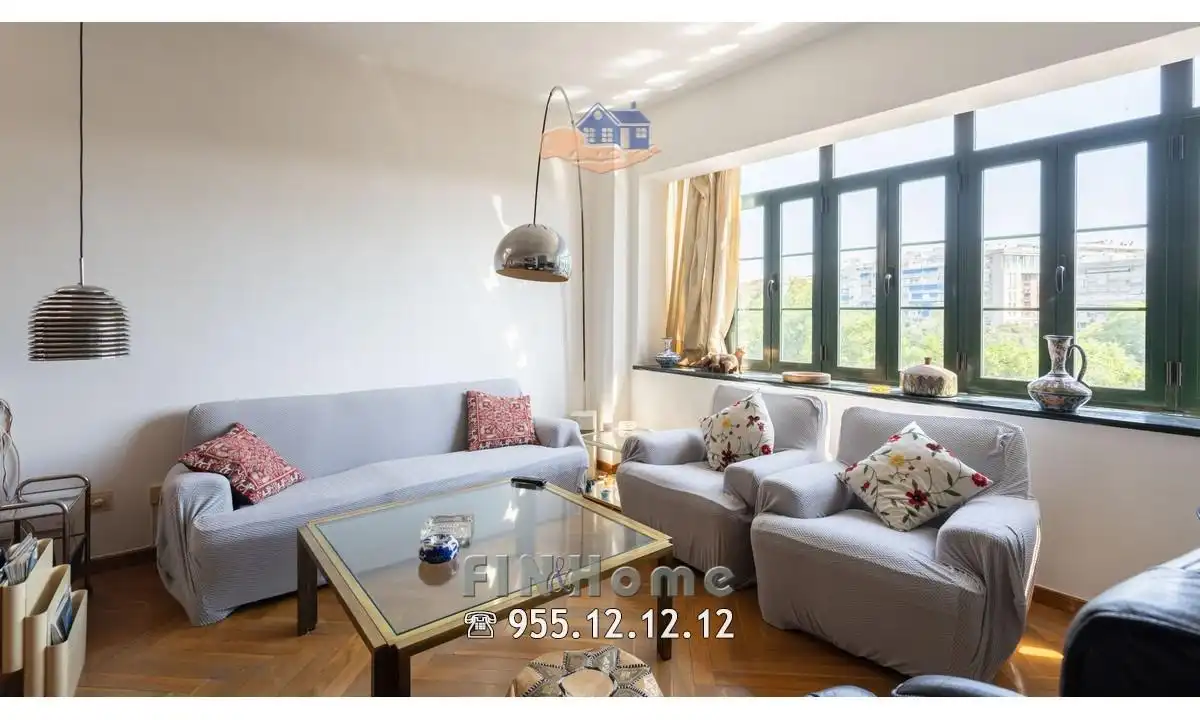 Sala de estar de Ático de alquiler en Sevilla con Aire acondicionado, Calefacción y Jardín privado