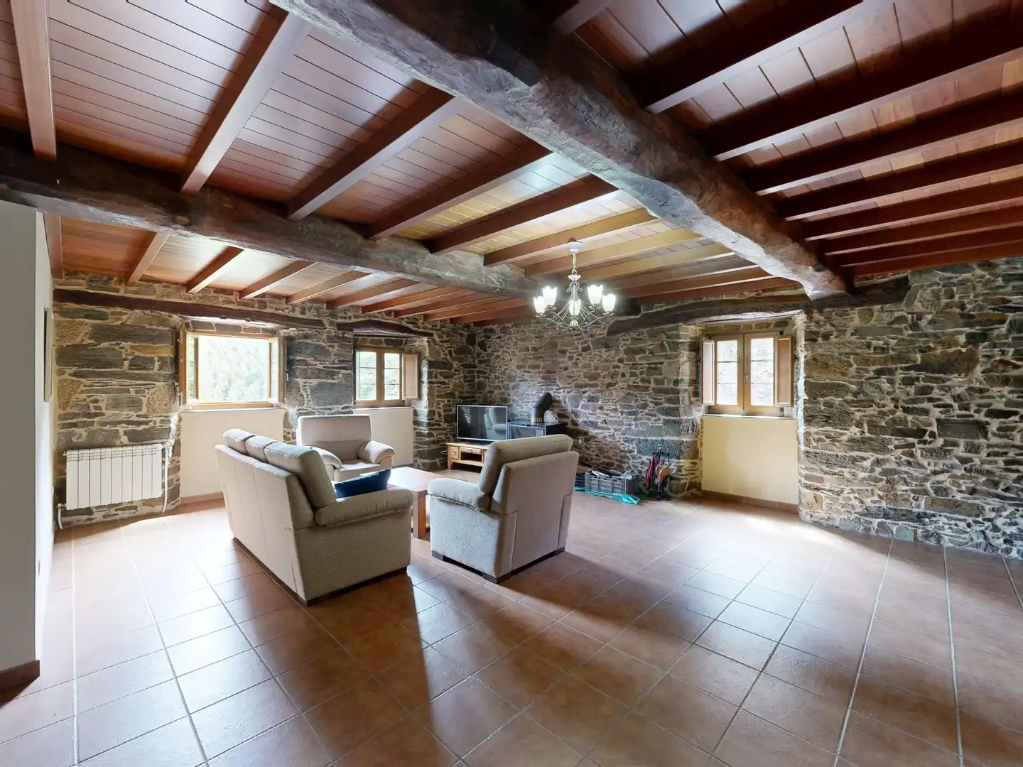 Sala de estar de Casa o chalet en venta en Ourol, Lugo