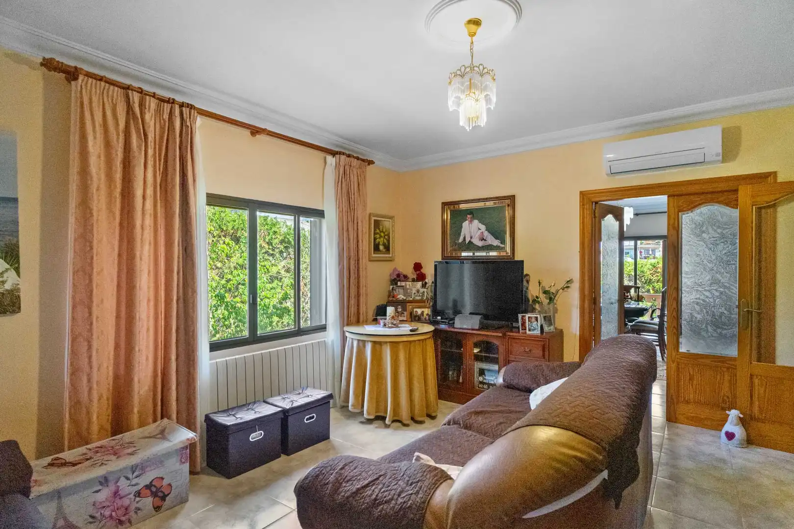 Sala d'estar de Finca rústica en venda en Felanitx amb Aire condicionat, Terrassa i Traster