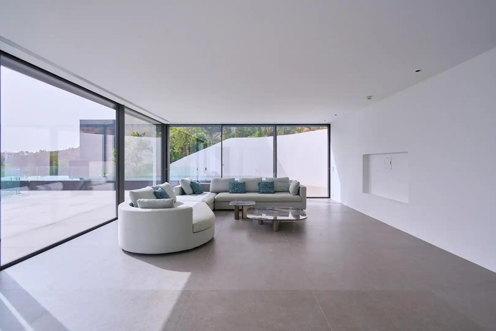 Sala d'estar de Casa o xalet en venda en  Palma de Mallorca amb Aire condicionat, Jardí privat i Terrassa