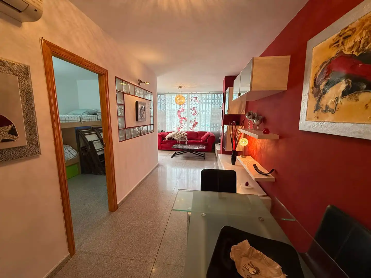 Living room of Flat for rent in El Campello  with Air Conditioner, Heating and Terrace