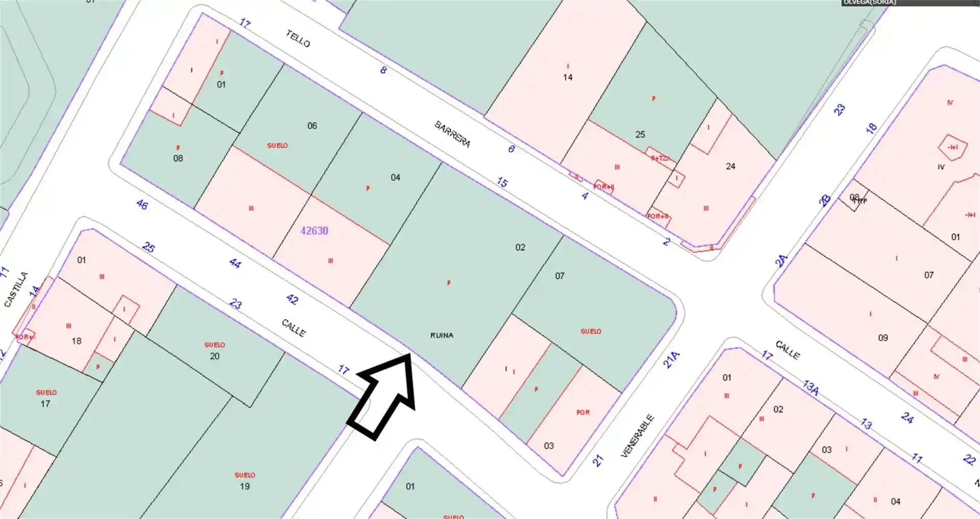 Terreno en venta en Ólvega