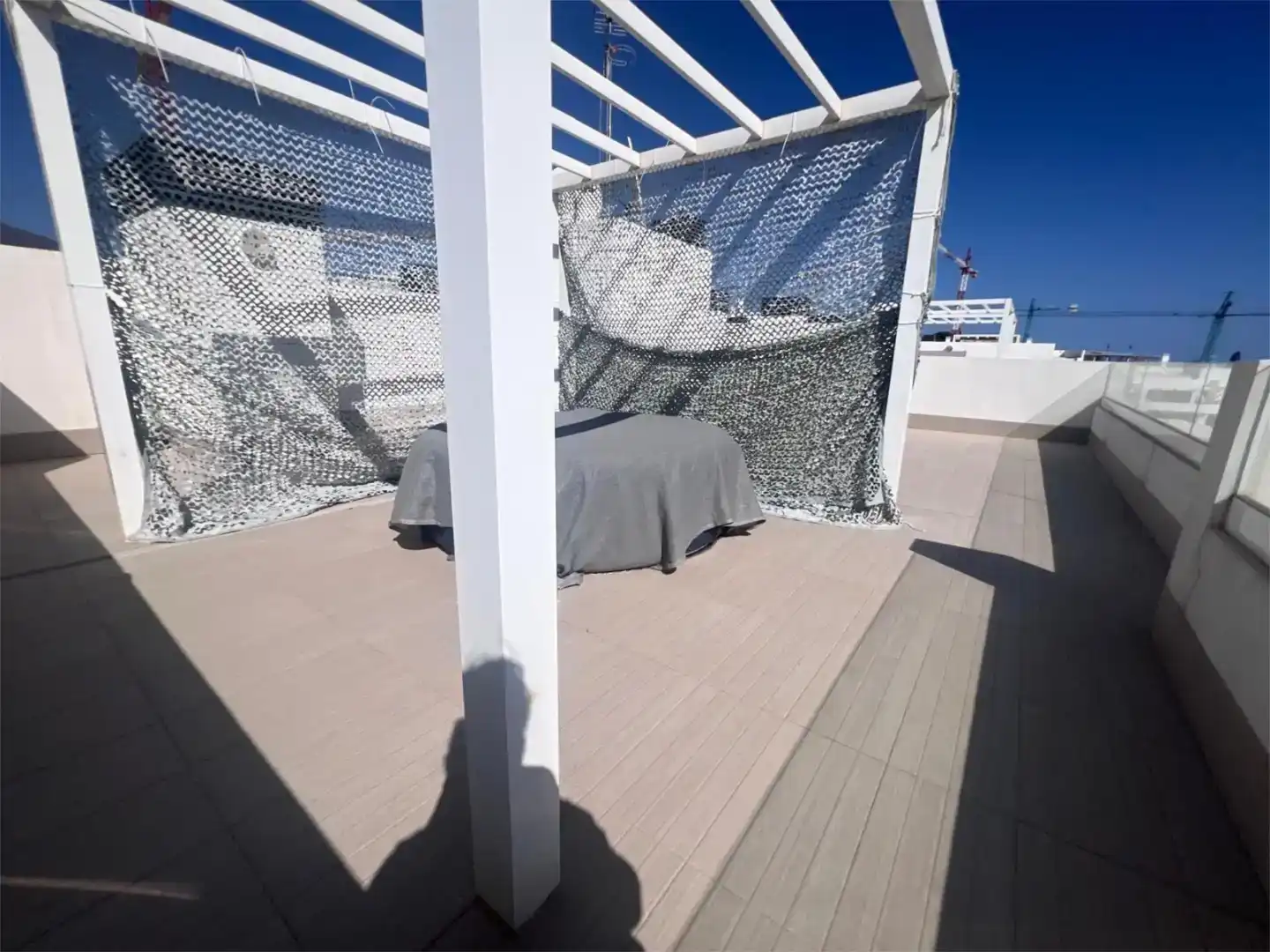 Terrasse von Wohnung zur Miete in Estepona mit Klimaanlage, Möbliert und Ofen