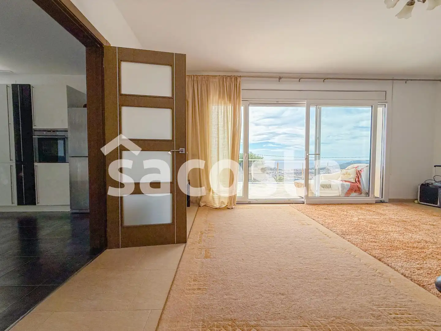 Schlafzimmer von Haus oder Chalet zum Verkauf in Lloret de Mar mit Klimaanlage, Heizung und Privatgarten