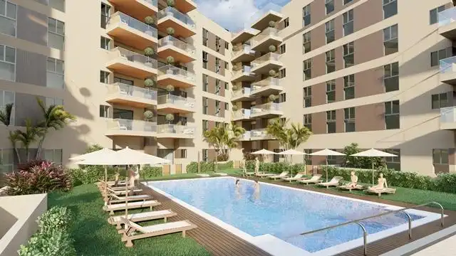 Swimming pool of Flat for sale in Roquetas de Mar  with Terrace and Community pool