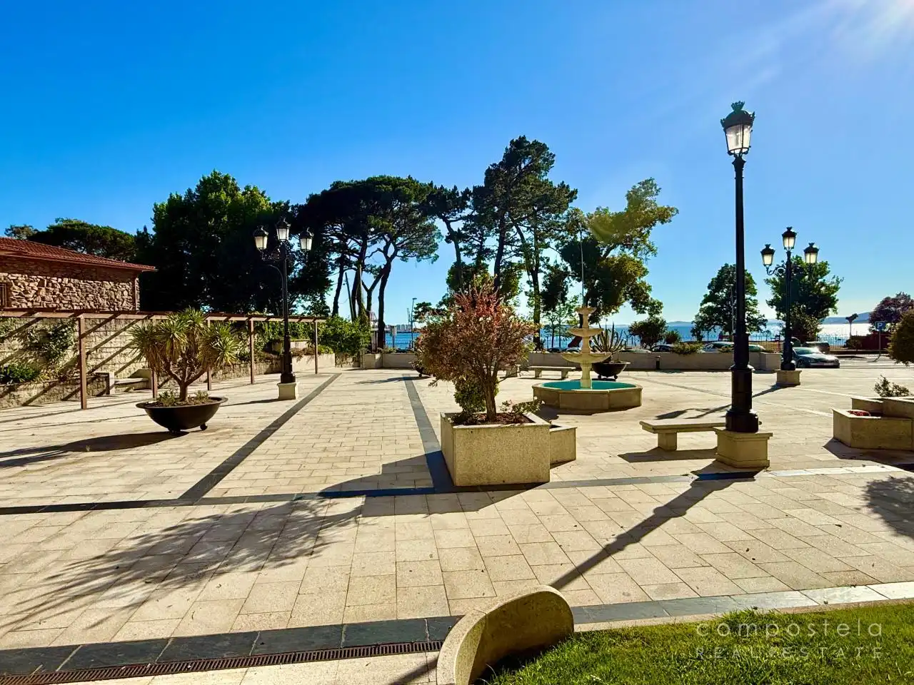 Terrasse von Wohnung zur Miete in Vilagarcía de Arousa mit Heizung, Parkett und Terrasse