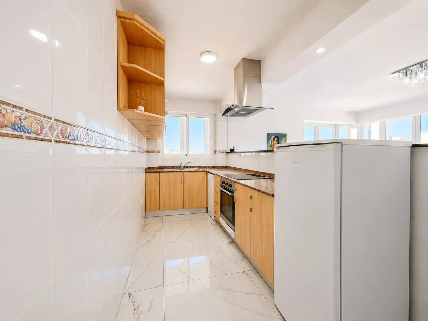 Cuina de Apartament en venda en Calpe / Calp amb Terrassa i Moblat