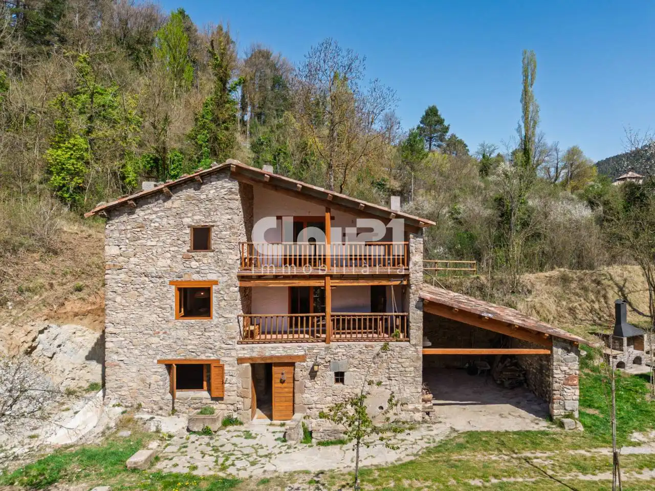 Vista exterior de Casa o chalet en venta en Borredà con Jardín privado