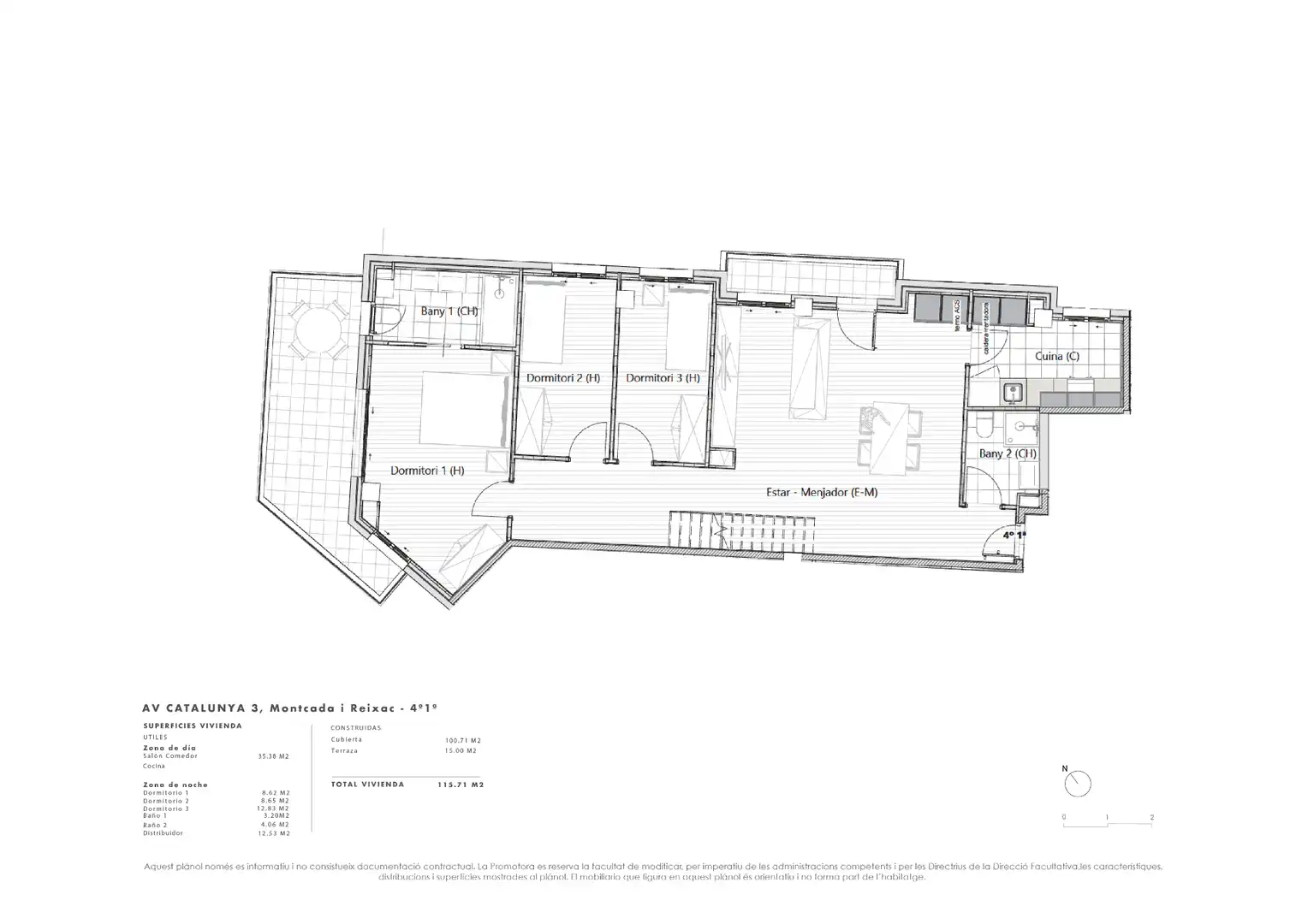 Flat with terrace for sale in Avinguda Catalunya 3, imagen 7