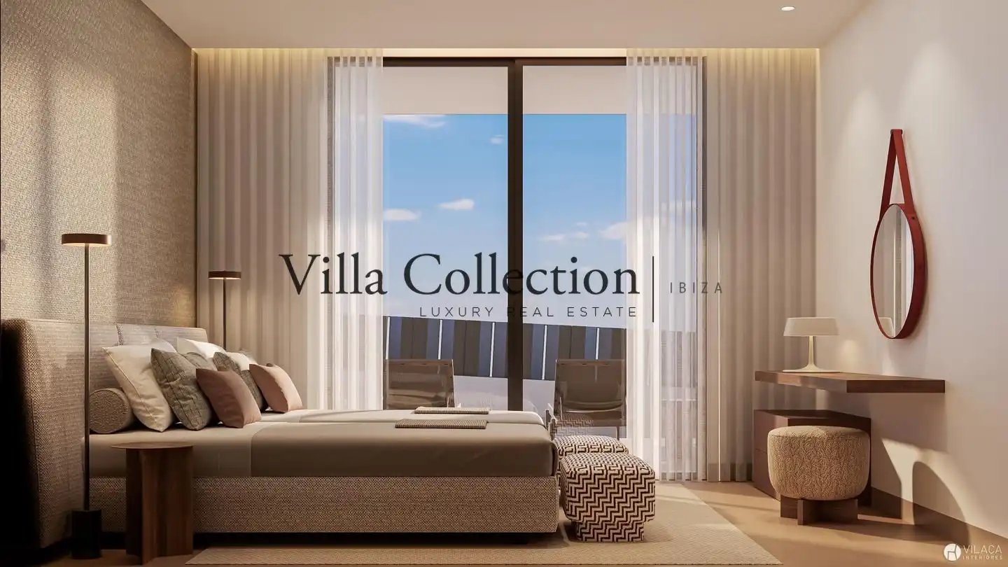 Bedroom of Houses for sale in Santa Eulària des Riu  with Air Conditioner, Heating and Terrace
