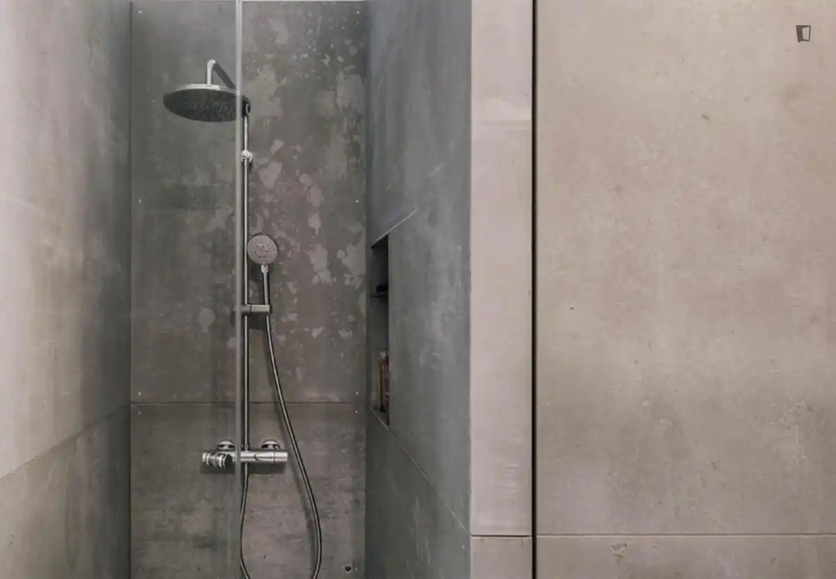 Bathroom of Study for rent in Madrid  with Air Conditioner, Heating and Furnished