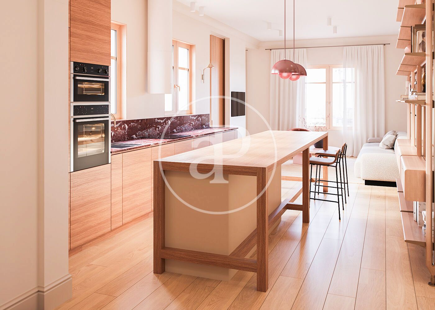 Kitchen of Flat for sale in  Barcelona Capital  with Heating