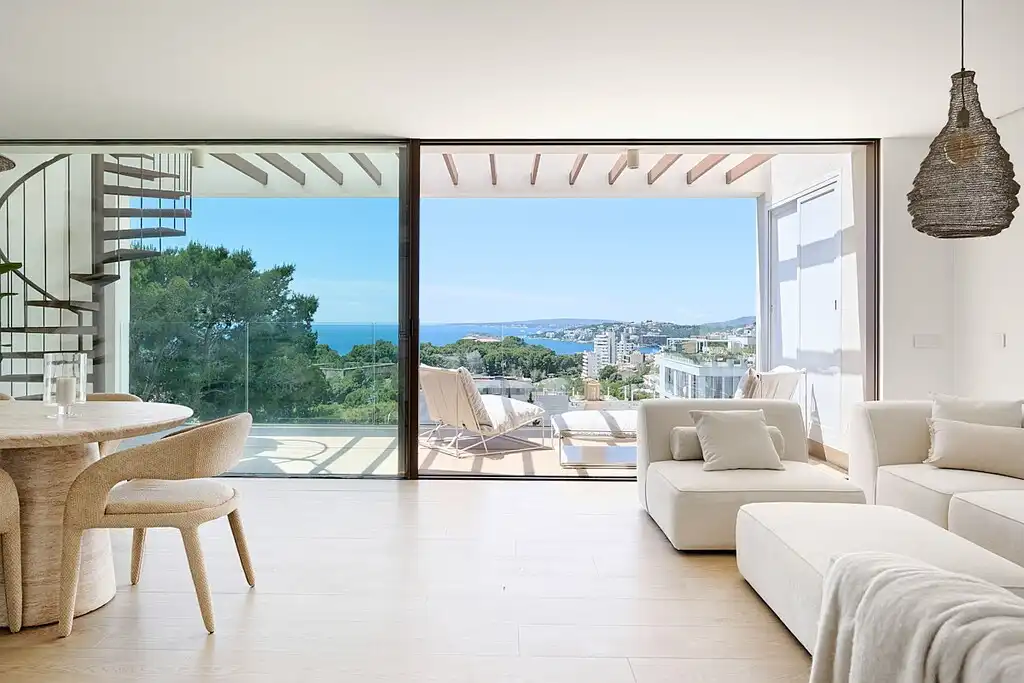 Sala d'estar de Àtic en venda en  Palma de Mallorca amb Aire condicionat, Calefacció i Terrassa