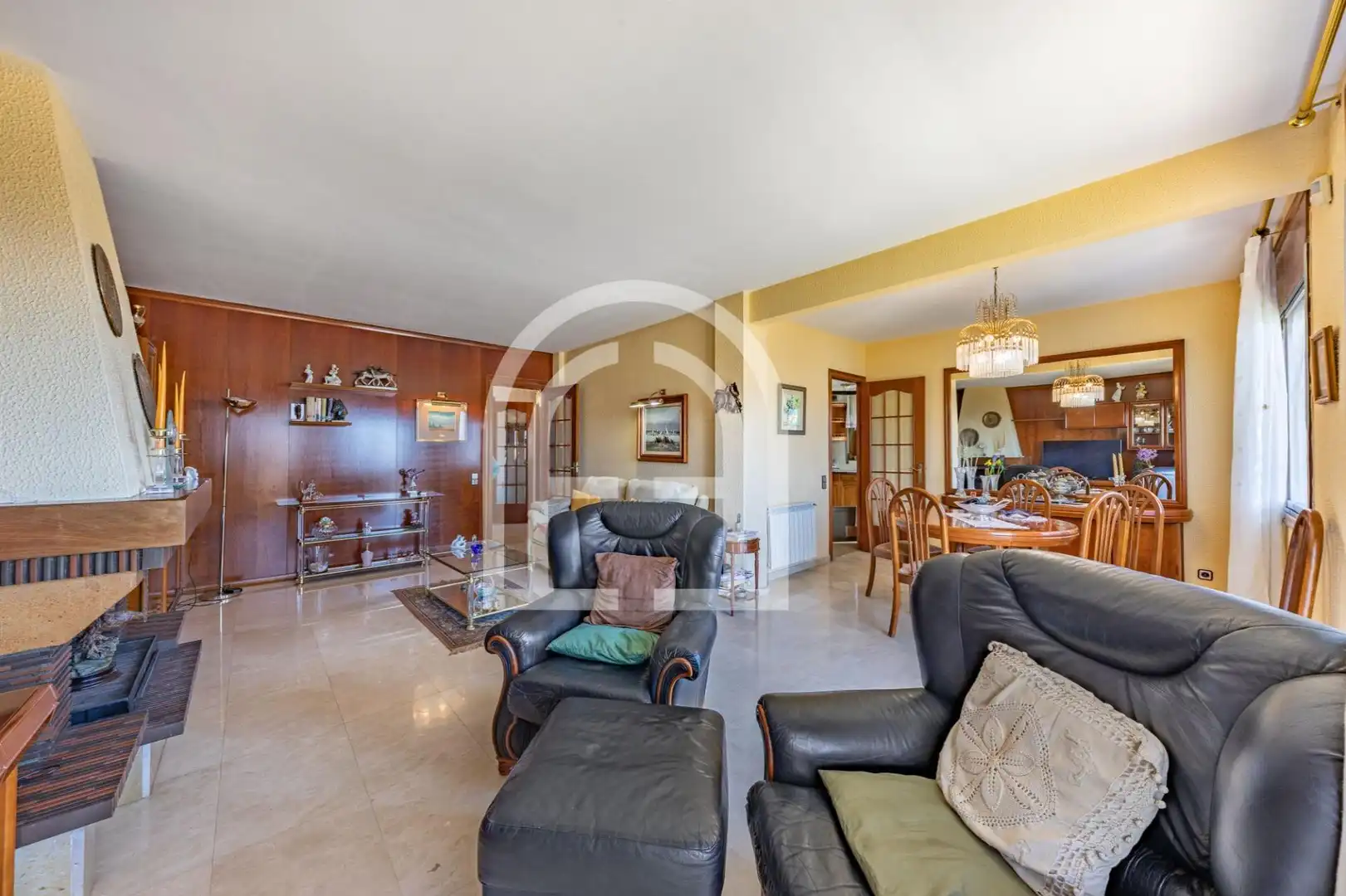 Sala de estar de Casa o chalet en venta en Teià con Calefacción, Jardín privado y Terraza