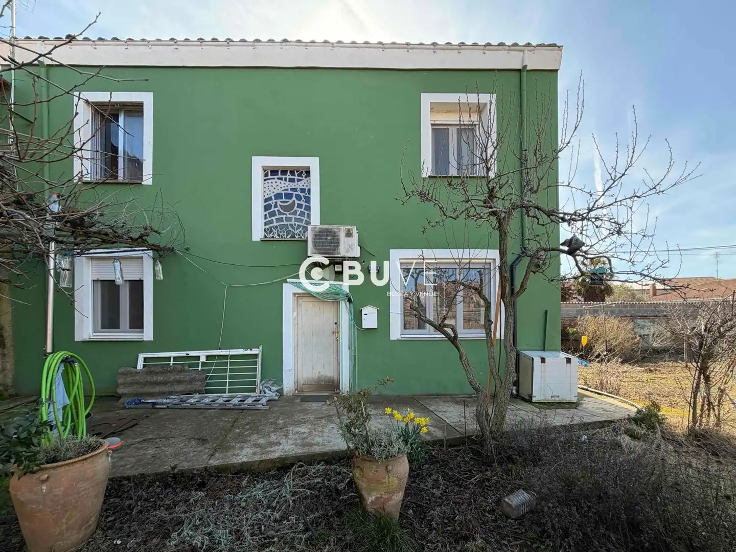 Exterior view of Houses for sale in Bustillo del Páramo  with Heating, Terrace and Storage room
