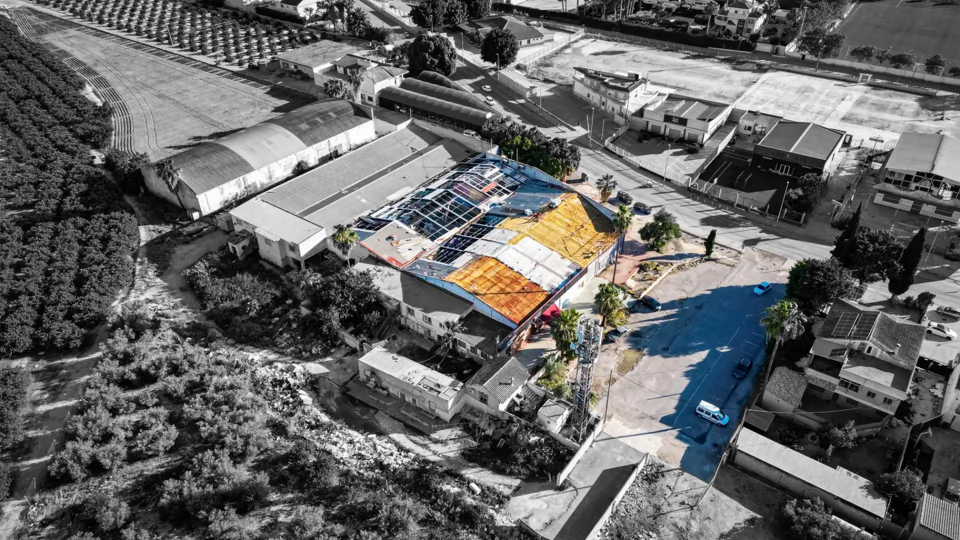 Außenansicht von Fabrikhallen zum Verkauf in Murcia