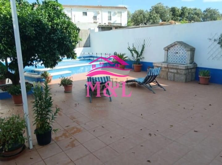 Terrace of House or chalet for sale in Aljucén  with Heating, Storage room and Swimming Pool