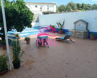 Terrace of House or chalet for sale in Aljucén  with Heating, Storage room and Swimming Pool