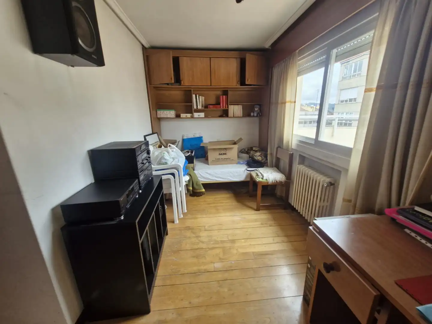 Bedroom of Flat for sale in Ourense Capital   with Heating, Parquet flooring and Terrace