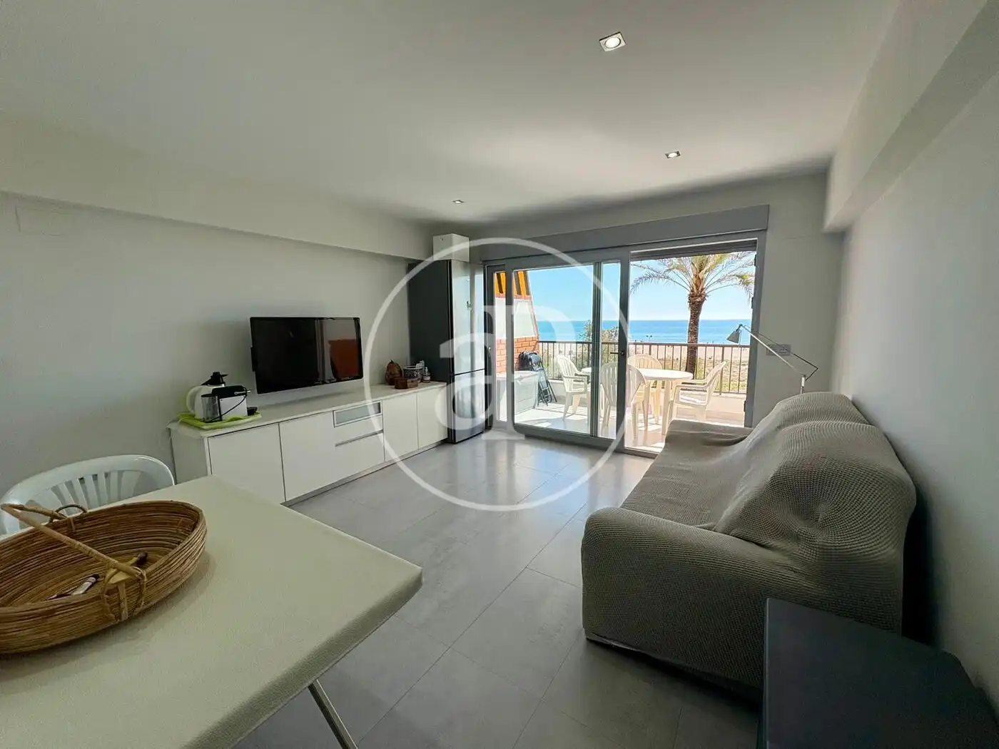 Wohnzimmer von Wohnung zur Miete in Canet d'En Berenguer mit Klimaanlage, Heizung und Privatgarten