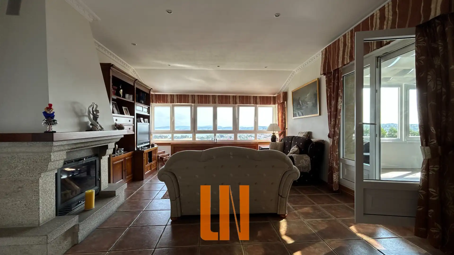 Living room of Houses for sale in Culleredo  with Heating, Private garden and Parquet flooring