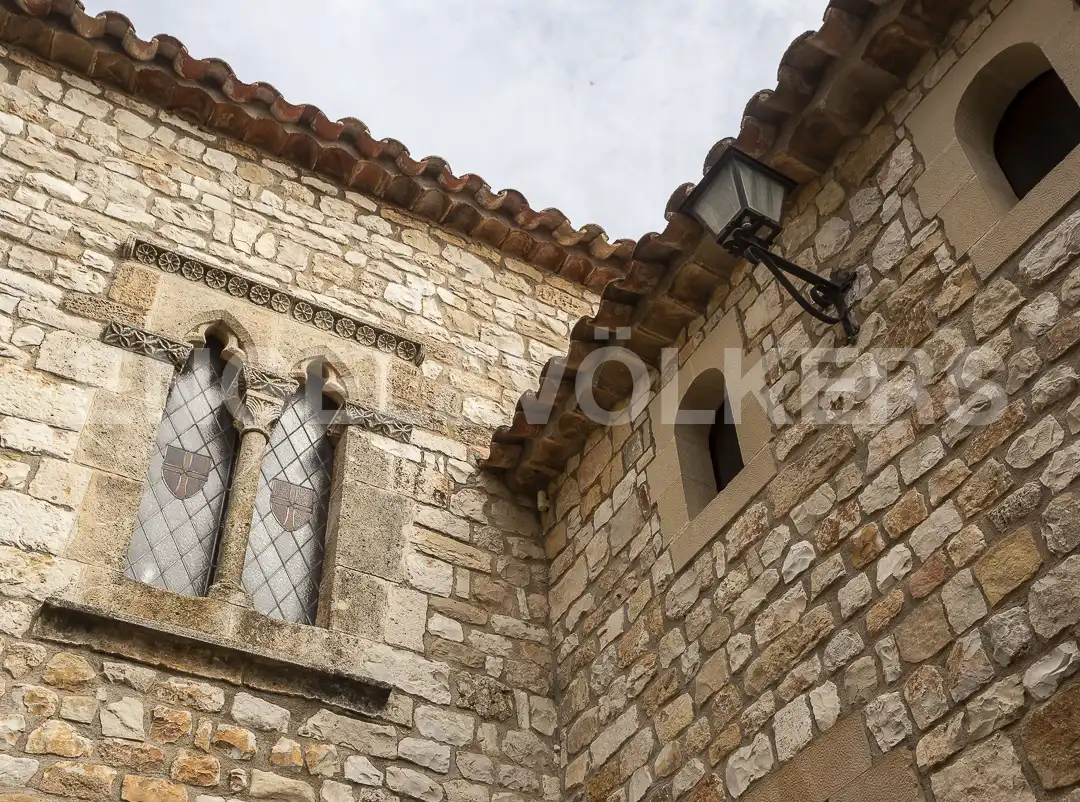 Vista exterior de Casa o chalet en venta en Pontons con Calefacción, Jardín privado y Parquet