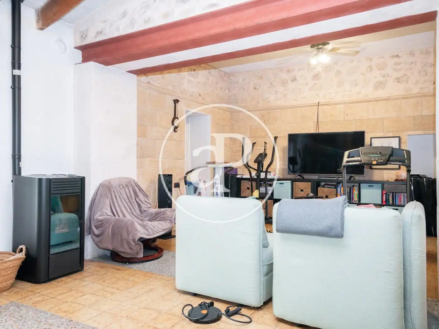 Living room of Houses for sale in Lloret de Vistalegre  with Heating, Private garden and Storage room