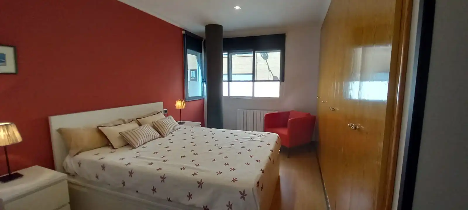 Schlafzimmer von Wohnung zur Miete in Sagunto / Sagunt mit Klimaanlage, Heizung und Möbliert