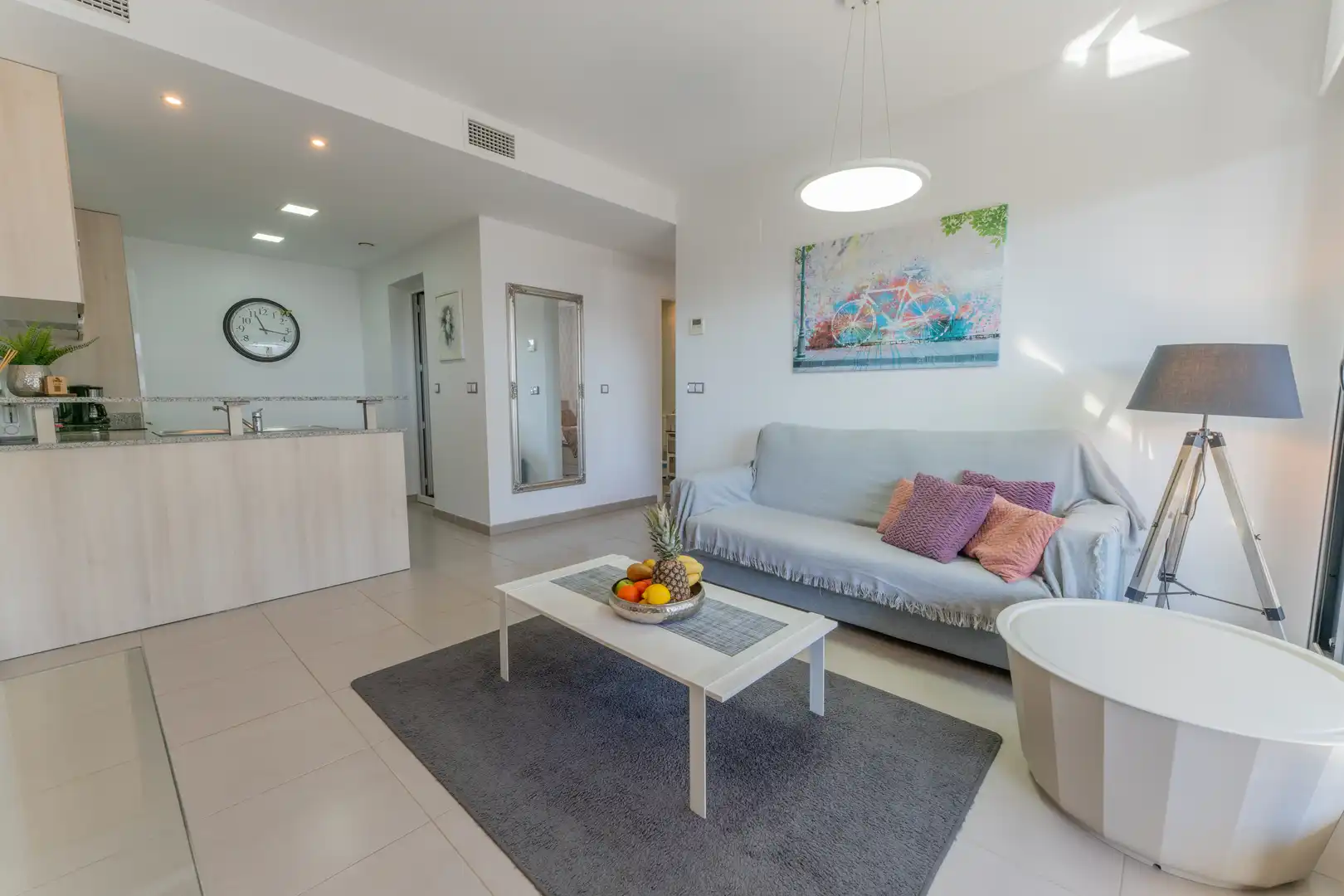 Sala de estar de Apartamento en venta en Elche / Elx con Calefacción, Terraza y Piscina