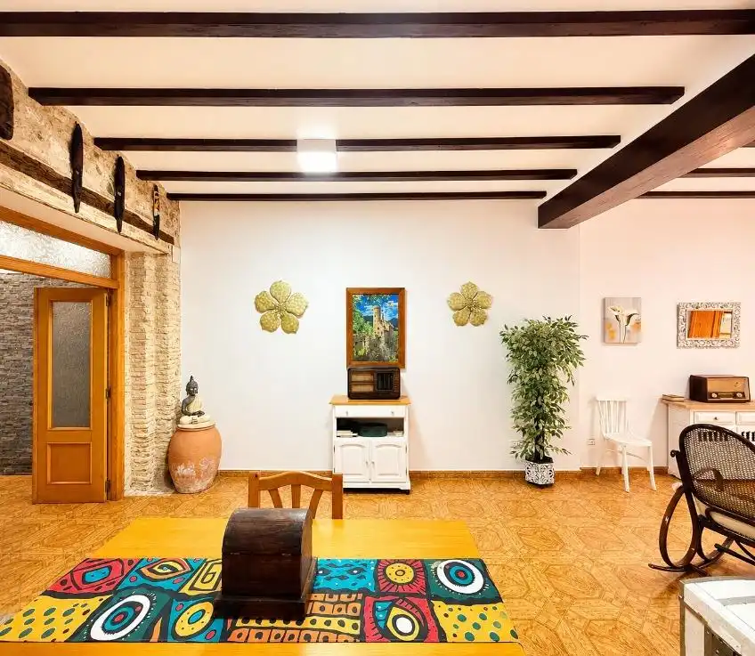 Sala de estar de Casa o chalet en venta en Manuel con Terraza y Balcón