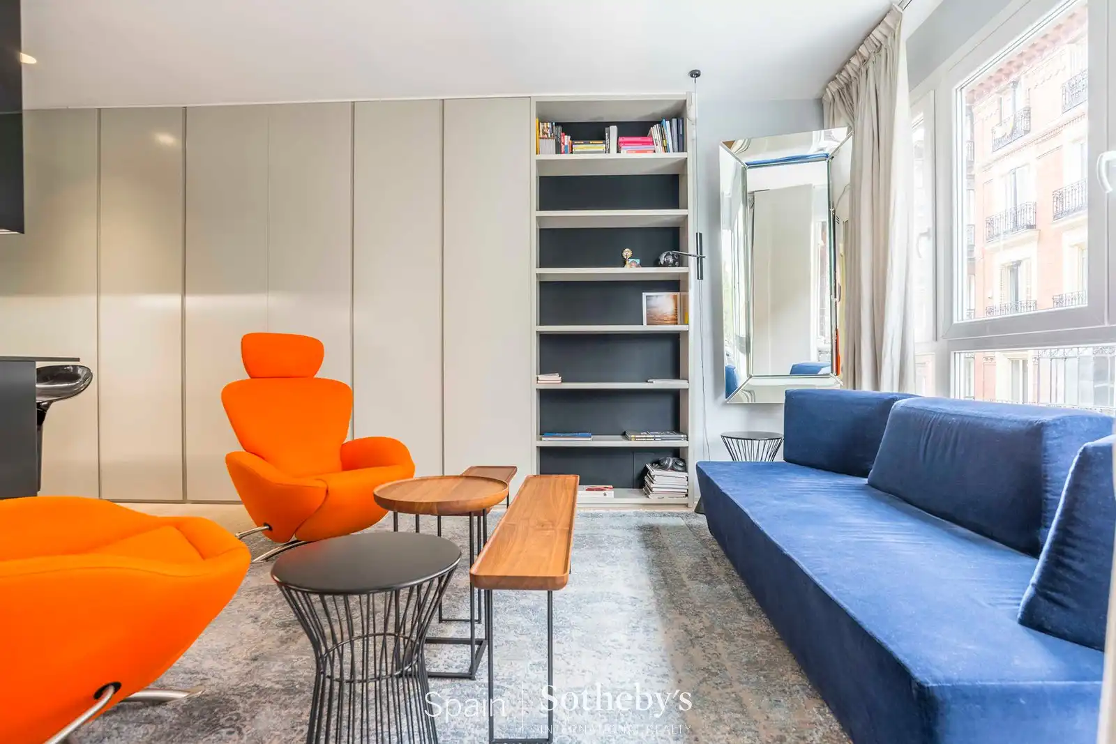 Wohnzimmer von Wohnungen zum Verkauf in Madrid mit Klimaanlage, Heizung und Terrasse