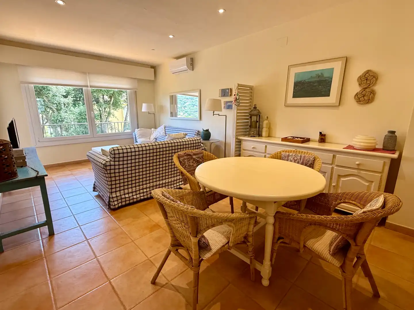 Esszimmer von Wohnungen zum Verkauf in Palafrugell mit Klimaanlage, Terrasse und Gemeinschaftspool