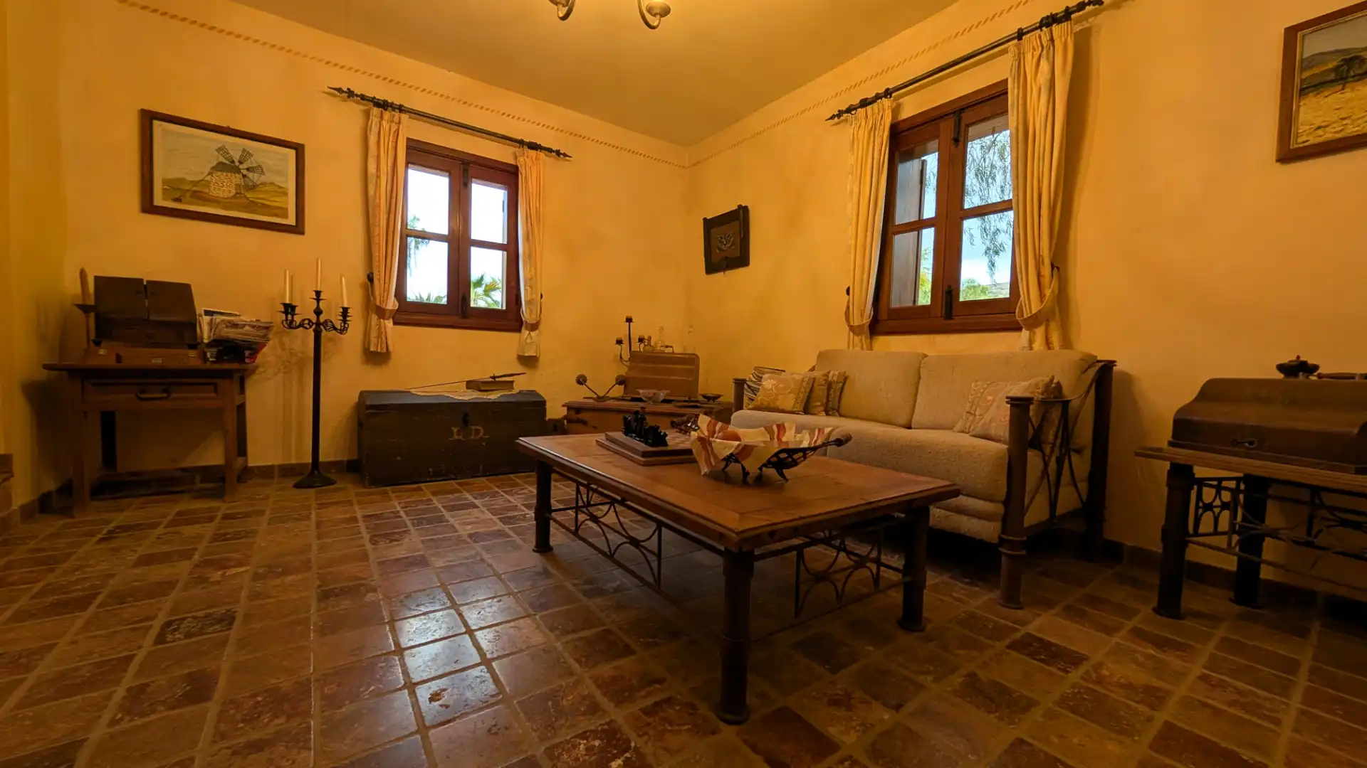 Sala d'estar de Casa o xalet en venda en Pájara amb Jardí privat, Terrassa i Piscina