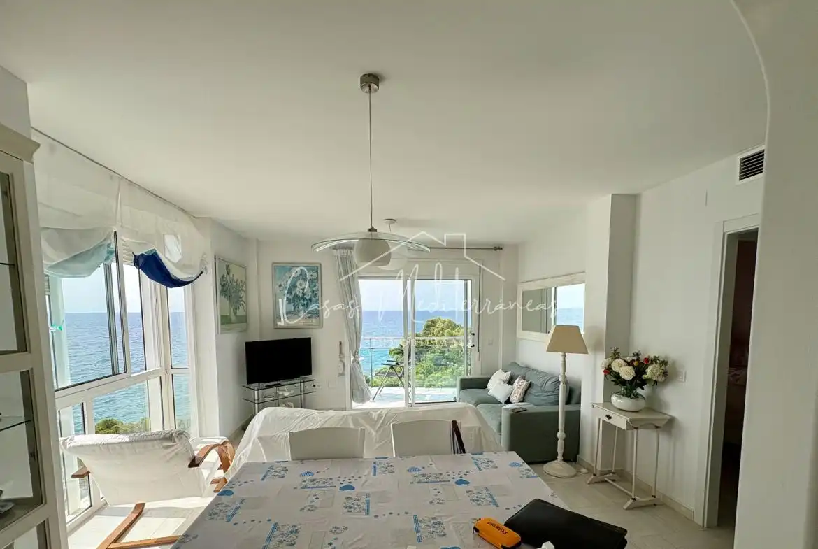 Wohnzimmer von Wohnungen zur Miete in Mont-roig del Camp mit Klimaanlage, Möbliert und Ofen