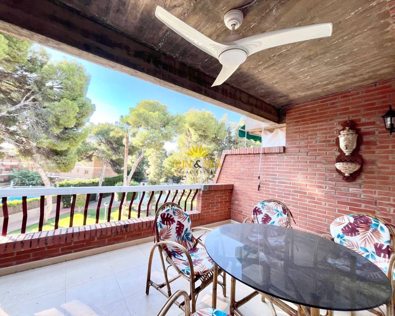 Terraza de Piso de alquiler en San Pedro del Pinatar con Aire acondicionado, Calefacción y Terraza