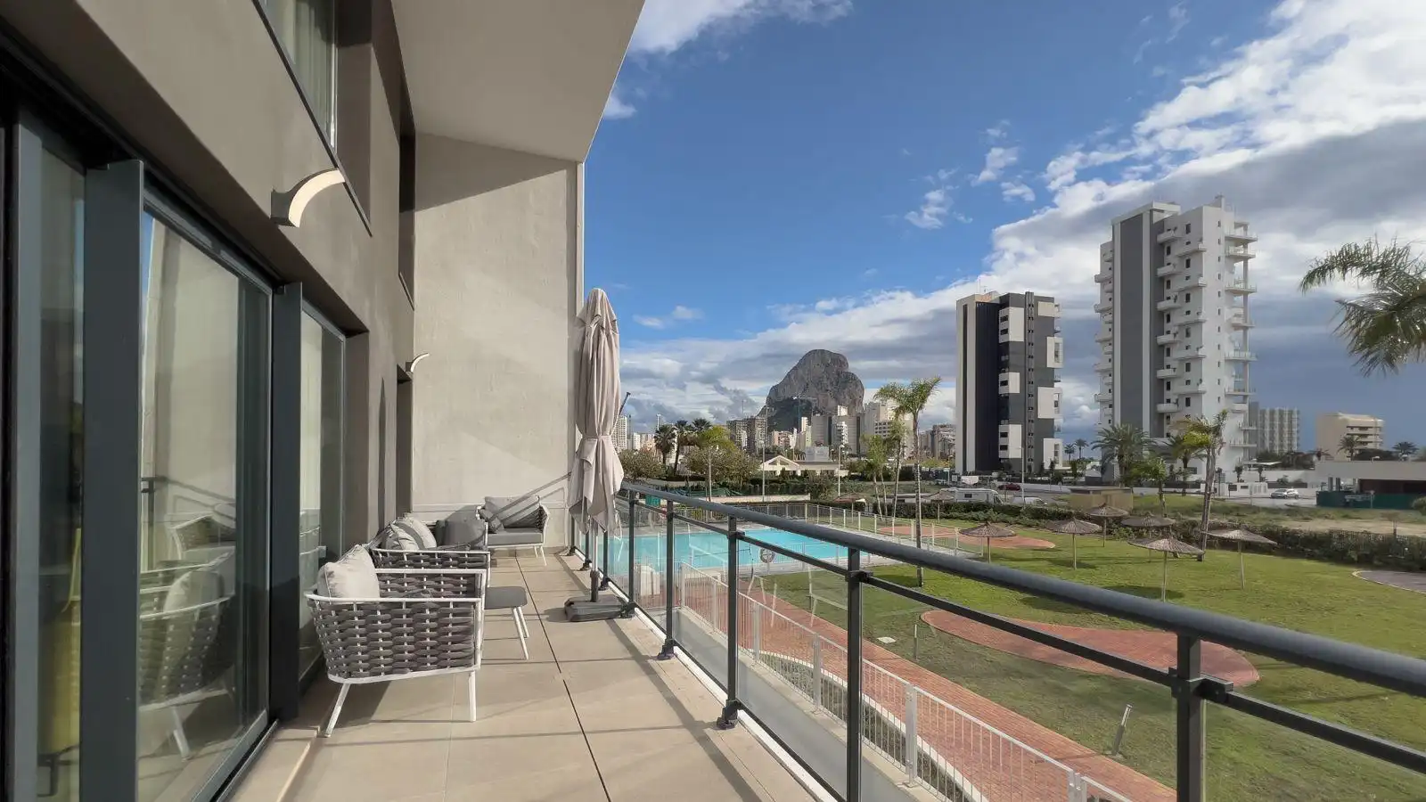Terraza de Dúplex de alquiler en Calpe / Calp con Aire acondicionado, Terraza y Trastero