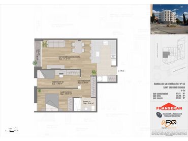 Wohnung mit Balkon zum Verkauf in Rambla Generalitat 53