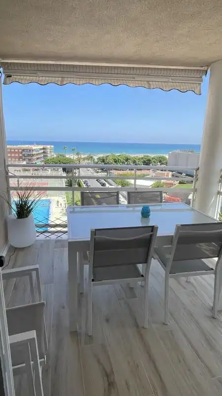 Terrasse von Wohnung zur Miete in Canet d'En Berenguer mit Klimaanlage, Heizung und Privatgarten