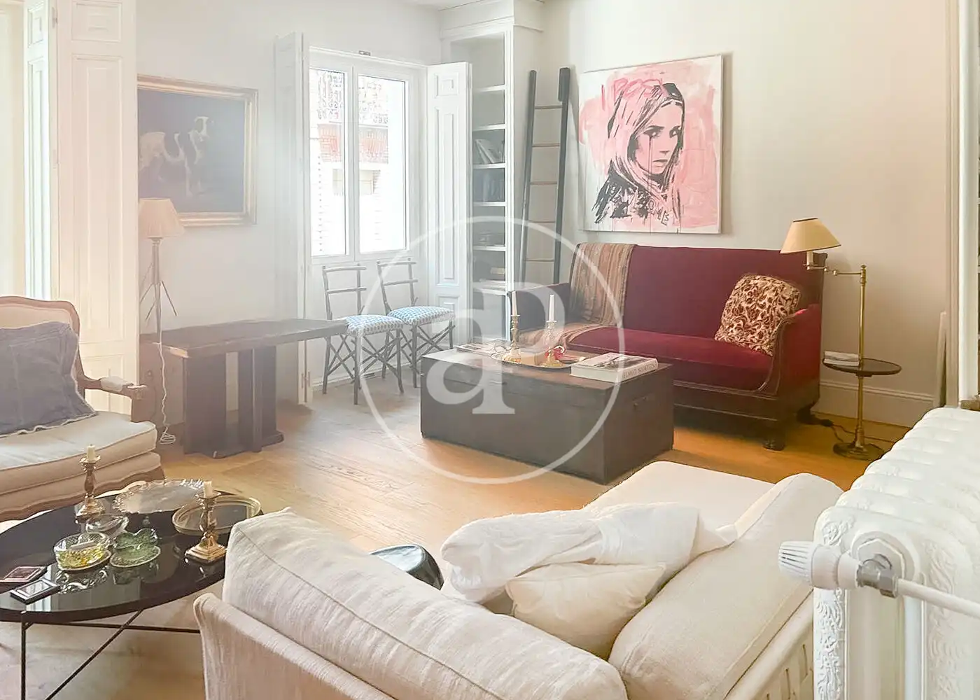 Sala de estar de Piso de alquiler en Madrid con Amueblado