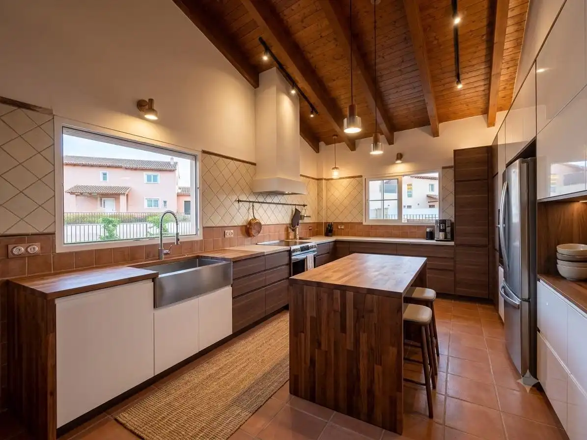 Cocina de Casa o chalet en venta en L'Énova con Jardín privado, Terraza y Trastero
