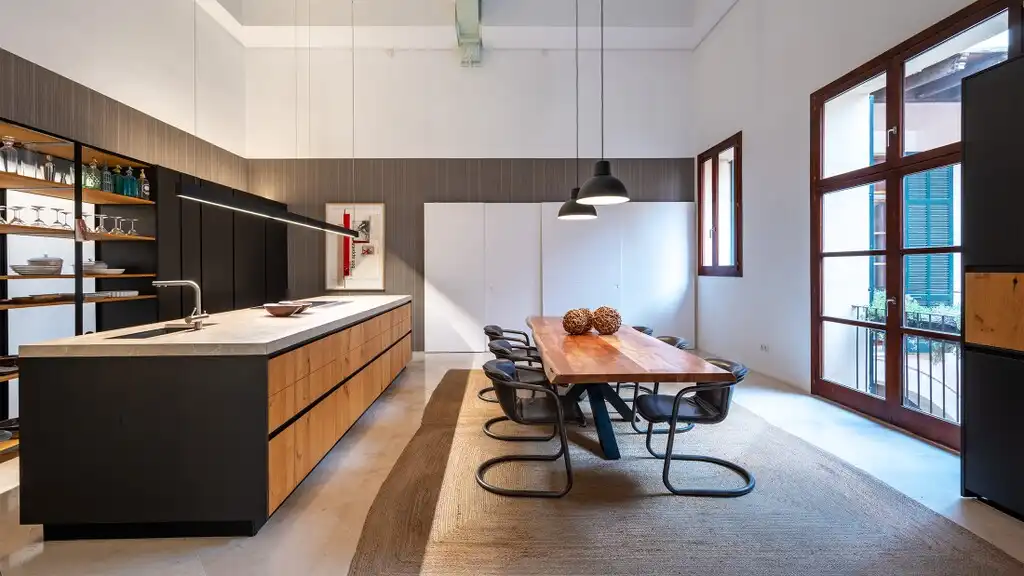 Cocina de Apartamento en venta en  Palma de Mallorca con Aire acondicionado, Terraza y Piscina comunitaria