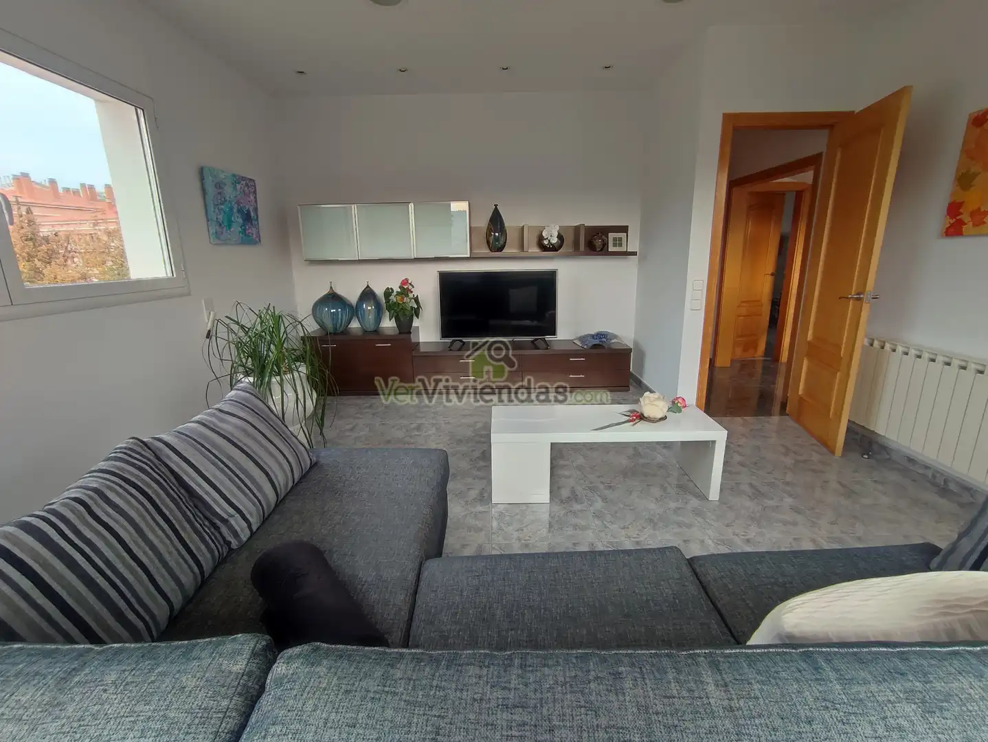 Sala d'estar de Casa o xalet en venda en La Palma de Cervelló amb Calefacció, Jardí privat i Terrassa