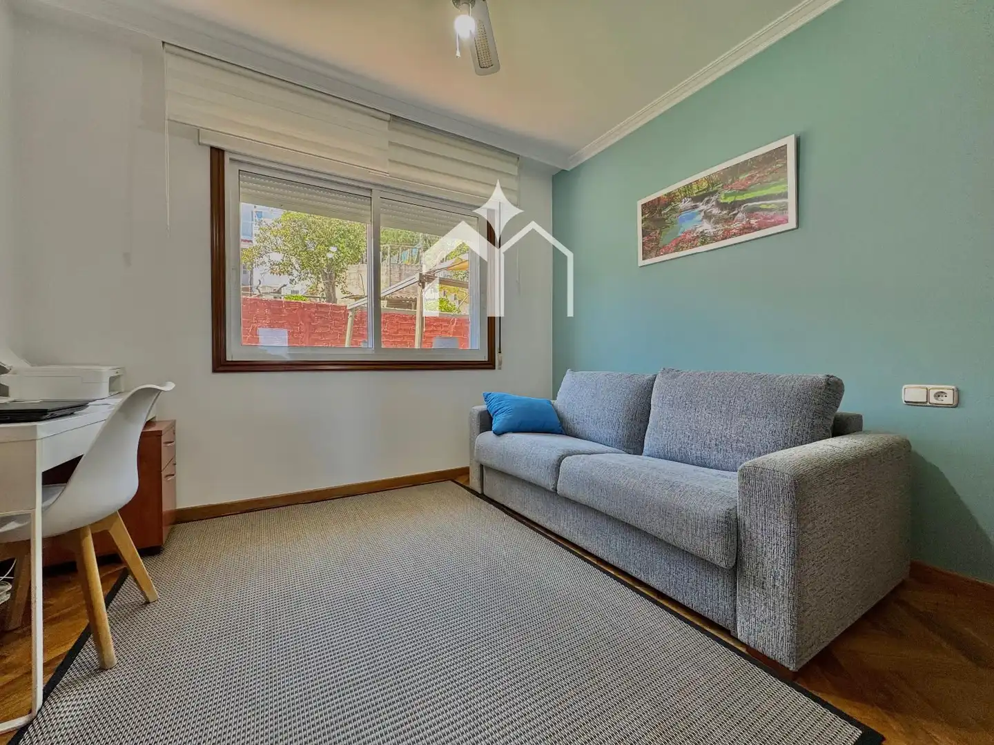 Living room of Houses for sale in Moaña  with Heating, Parquet flooring and Terrace