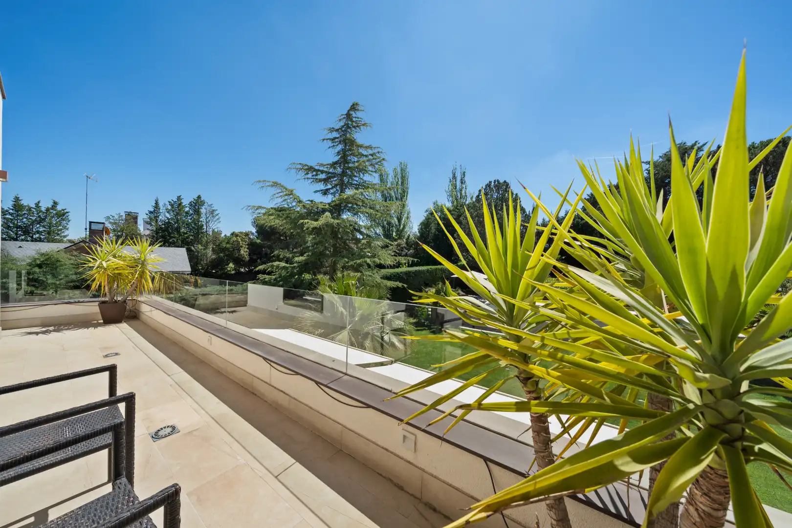 Terraza de Casa o chalet en venta en Las Rozas de Madrid con Aire acondicionado, Calefacción y Jardín privado