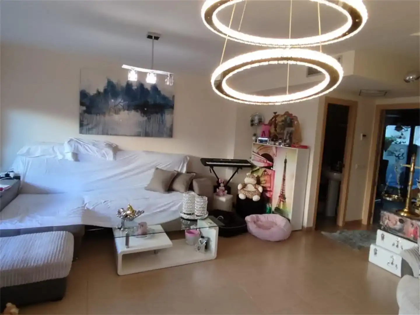 Sala d'estar de Pis en venda en Almazora / Almassora amb Aire condicionat, Piscina i Moblat